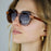 Ins Popular Fashion Round Women Punk Sunglasses Retro Rivets Men Trending Sun Glasses Gradient Shades UV400
