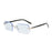 Diamond Studded Frameless Blue Light Reading Glasses for Men And Women with Blue Film Flat Light Cut Border
