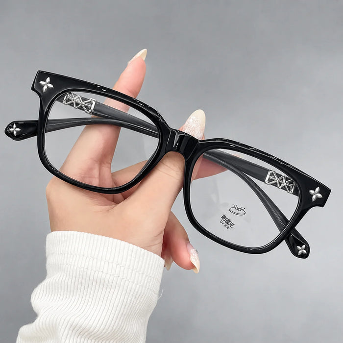 2026 New BEAU FIVE Retro Anti-Blue Light Square Frame Computer Protective Glasses Trendy Versatile High-Quality F114