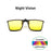 Gafas de sol VIVIBEE cuadradas con clip abatible, polarizadas, espejo azul, para conducir, lentes grises UV400 fotocromáticas, clips de visión nocturna