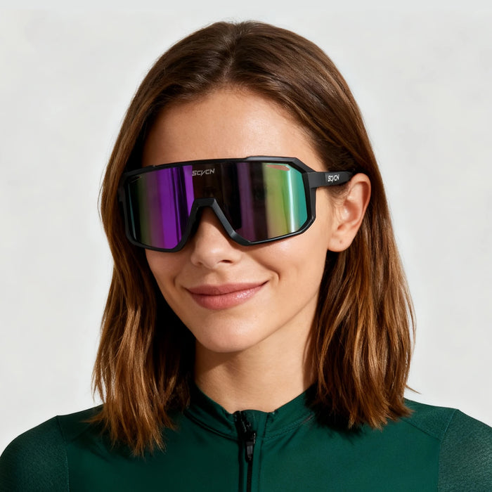SCVCN Men Women Outdoor Bike Cycling Glasses UV400 Sport Sunglasses Mountain Bicycle Riding Eyewear Driving Fishing Running
