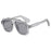 New Retro Leopard Square Frame Women Sunglasses Y2K Luxury Brand Personality Rivet Frame Design Outdoor Punk Men Glasses UV400