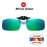 VIVIBEE Classic Flip Up Clip on Sunglasses Fishing Men Square Polarized Lens Night Vision Driving UV400 Women Glasses
