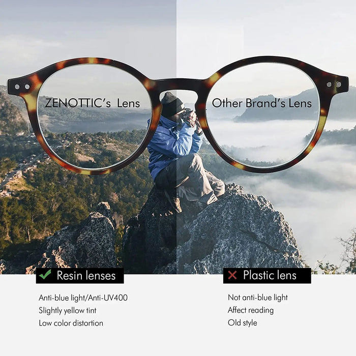 ZENOTTIC  Anti Blue Light Blocking Reading Glasses Women Men Anti-Glare Presbyopic Computer Eyeglasses Diopter from +0 to +4.0