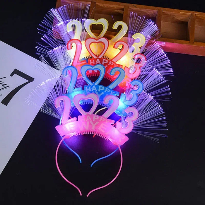 10pcs Adult Kids LED Glow Party Sequin Cat Bunny Crown Flower Headband Halo Light Up Wreath Hairband Birthday Gift Wedding