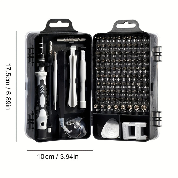 Upgraded 115 in 1 Screwdriver Set High Hardness Strong Magnetic Multifunctional Full Disassembly Tools with Special Shape Bits