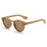 Clear Lens Candy Color Sand Frame Round Sunglasses Women Men Punk Shades UV400 Retro Rivets Decoration Trending Sun Glasses