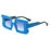 New Square Women Steampunk Sunglasses Concave Convex Frame Luxury Y2K Shades UV400 Fashion Brand Designer Men Sun Glasses