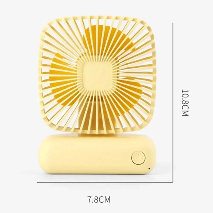 Portable Mini Handheld USB Fan Multi-functional Three Speed Quiet Cool Air Fan for Car Home Office Outdoor Summer Use