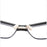 Lunettes de presbytie élégantes à demi-monture sourcilière, anti-lumière bleue, en résine haute définition TR90, pour hommes et femmes sportifs