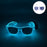 Nouvelles lunettes lumineuses LED sans fil pour festival, rave, soirée, lunettes de soleil mosaïque lumineuses néon, lunettes de club disco