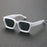 Unisex Plastic Fashion Square Frame Sunglasses For Street Photography And Beach Trips Driving Accessories