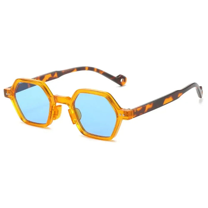 New Hippie Small Round Square Sunglasses Men Women Retro Steam Punk Glasses Vintage Gradient Driving Glasses UV400