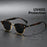 HBK Classic Men's Small Round Sunglasses Semi Frameless Metal Frame Design Sun Glasses Women's Business Outdoor Driving Eyewear
