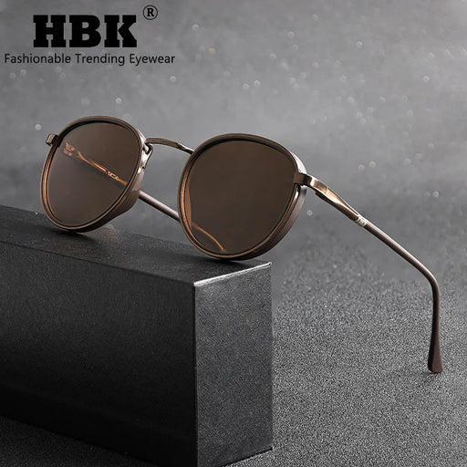 HBK Gafas de sol polarizadas para hombre, modernas y vanguardistas, diseño personalizado, a la moda, unisex, UV400, ideales para regalo