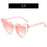 1PC Luxury Heart Shaped Sunglasses Big Frame Love Effect Sun Glasses Retro Women  lana del rey Eyewear UV400 Protection
