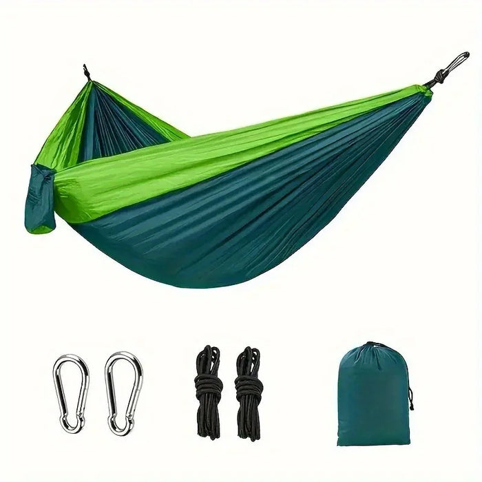 Lightweight travel hammock, 661lbs load, breathable & fast-drying.Includes 2 buckles + 2 nylon straps.Indoor/outdoor garden use.