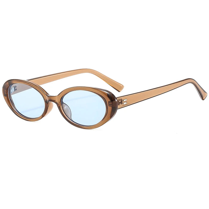 Fashion Small Oval Sunglasses Women Classic Vintage Men Sun Glasses UV400 Female Shades