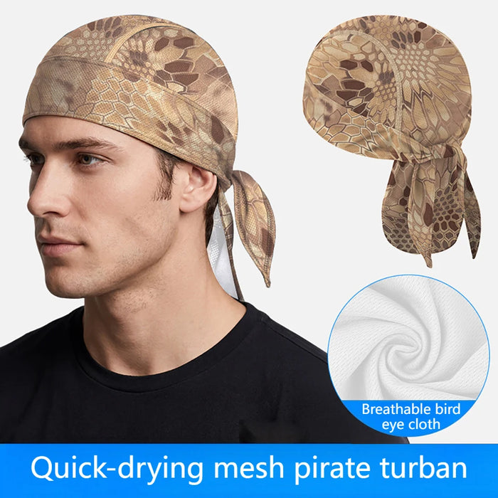 KoKossi Summer Breathable Mesh Hat Quick-dry Headscarf Sun Protection Sweat-wicking Sports Outdoor Riding Cycling Headband