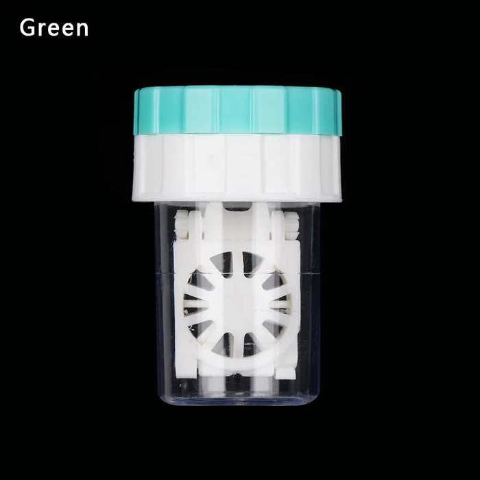 1PC Unisex Bottle Tube Hard Contact Lens Case Candy Color Travel Glasses Lenses Box Eyes Care Kit Holder Container Lens Washer