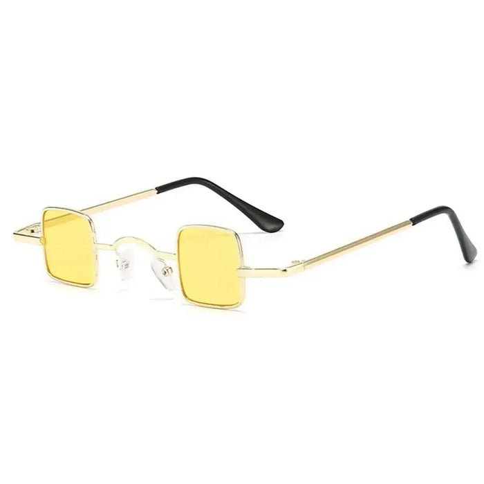 Fashion Small Square Sunglasses Ultra Light Metal Frame Hip Hop Punk Sun Glasses Candy Color Sunglasses Shades for Women Men