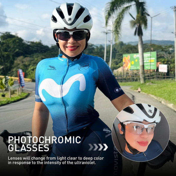 SCVCN Photochromic Cycling Sunglasses Marathon Running Glasses Men Outdoor Sports Women Driving Bicycle Bike Eyewear New