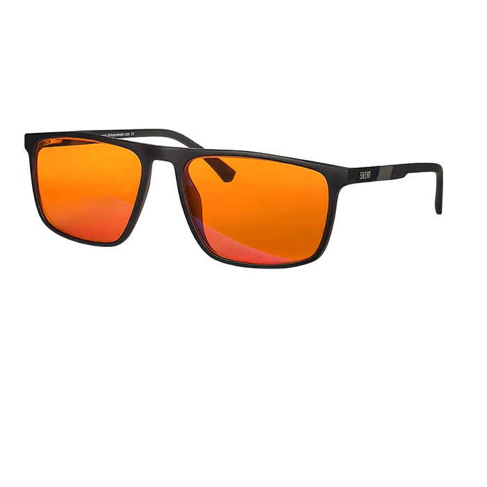 SHINU Red Glasses Blue Light Blocking Computer Glasses Orange Clear Lenses Glasses Anti Radiation Protection Eyeglasses