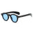 Petites lunettes de soleil rondes mode femme rétro transparent océan lentille nuances UV400 hommes rivets punk lunettes de soleil
