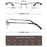 Blue Light Reading Glasses Men Computer Readers Anti Glare Metal Frame with Spring Hinge UV400 Protection Eye Strain Relief