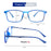 Titanium Alloy Reading Glasses Men Women Light&Thin Anti Blue Light Blocking Presbyopic Eyeglasses Flexible Square Computer Lens
