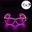 Nouvelles lunettes lumineuses LED sans fil pour festival, rave, soirée, lunettes de soleil mosaïque lumineuses néon, lunettes de club disco