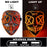 Máscara LED luminosa V de Vendetta, máscara facial completa anónima que brilla en la oscuridad para fiestas, raves, Halloween, cosplay y accesorios de disfraces.