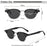 HBK Classic Men's Small Round Sunglasses Semi Frameless Metal Frame Design Sun Glasses Women's Business Outdoor Driving Eyewear