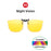 VIVIBEE Gafas de sol grandes con clip abatible polarizadas para hombre, clásicas, UV400, lentes fotocromáticas, gafas de sol para mujer