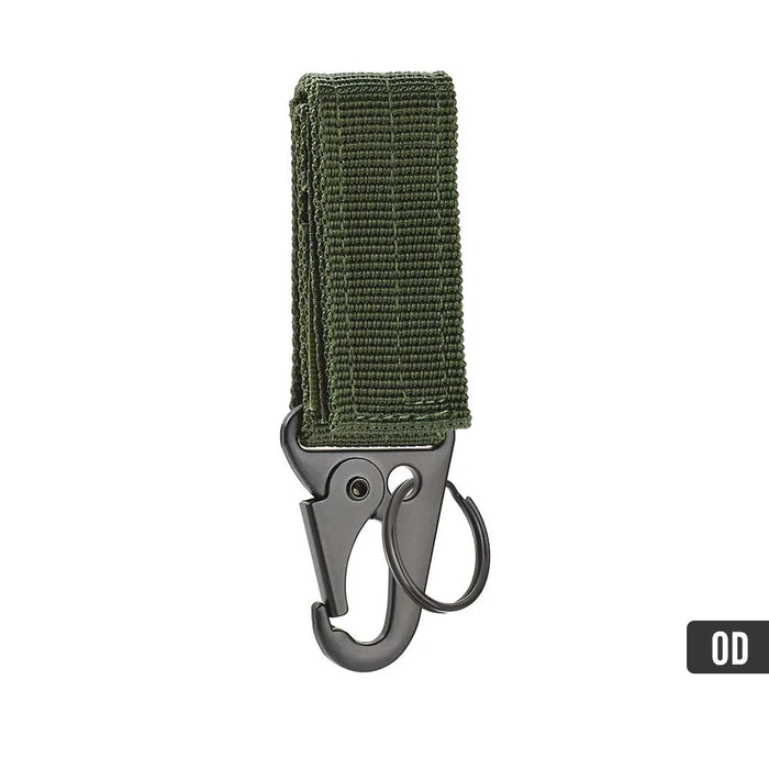 1-3 PIEZAS. Hebilla táctica colgante Molle de nailon con mosquetón, cinturón, llavero triangular para escalada al aire libre, camping, herramienta y accesorio
