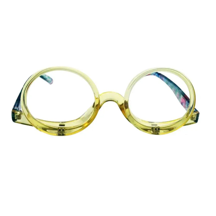 1PC Magnifying Glasses Rotating Makeup Reading Glasses Elder Folding Eyeglasses Cosmetic General +1.0+1.5+2.0+2.5+3.0+3.5+4.0
