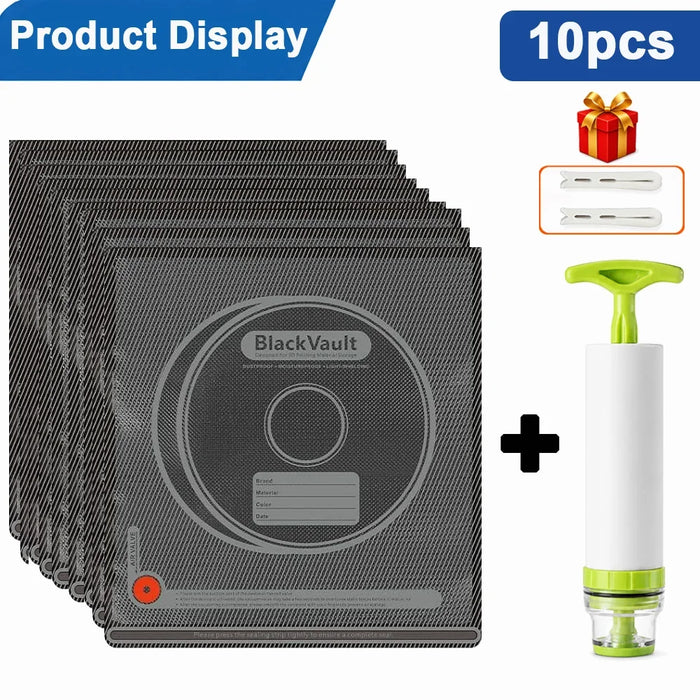 Bolsa de almacenamiento al vacío para filamento 3D negro, resistente a la humedad, para mantener el filamento seco. Apta para filamento de impresora 3D PLA, ABS, PETG, TPU.