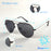 ZOZOTOMI Bifocal Reading Glasses Sunglasses Men Women Pilot Metal Frame Dual Focus Presbyopic Spectacles Coating Lens UV400