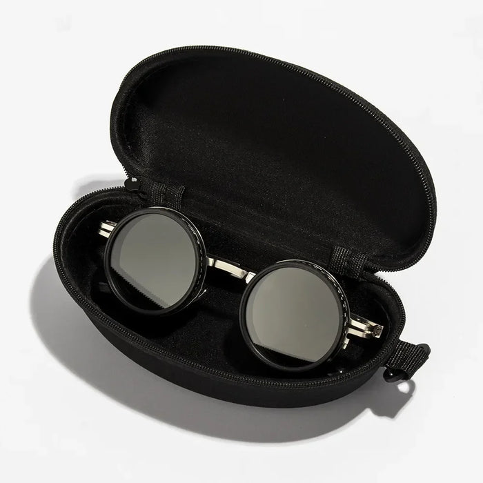 New ND2-400 Adjustable Dimming Glasses 9 Level UV400  Sunglasses With Glasse Case ND Filter Eyewear Outdoor