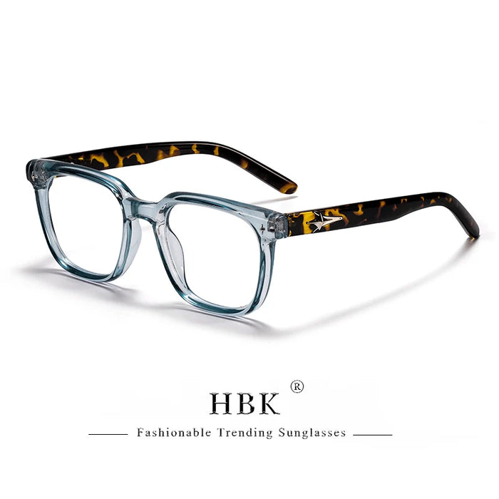HBK New Fashion Square Glasses Frames Brand Design Unisex Frames Women Anti Bluelight Computer Glassesoptical Eyeglasses Frame