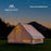 MOUNTAINHIKER 6.3㎡ Starry Sky Pattern Inflatable Tent Black Observation Skylight Quick Setup Outdoor Camping for 3/4 People Anti