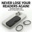 Portable Nose Clip Reading Glasses Men Women Mini Legless Presbyopic Eyeglasses Stick On Phone Case Wallet Pocket Reader Glasses