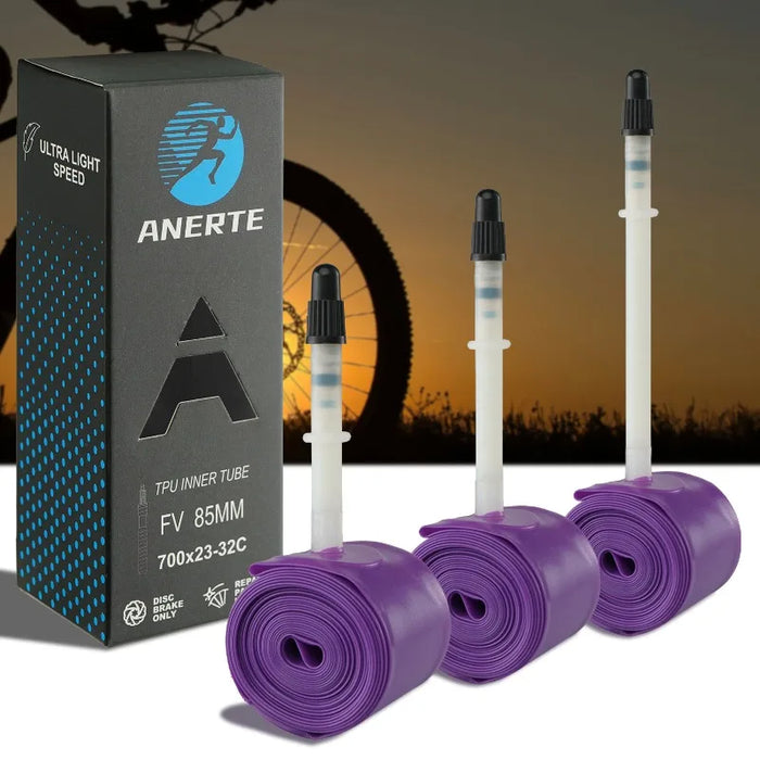 NPY Road Bicycle TPU Inner Tube 700x23C 25C 26C 27C 28C 30C 32C Cycling Bike Tires Camera Tyre 700C Pneu Aro French Valve