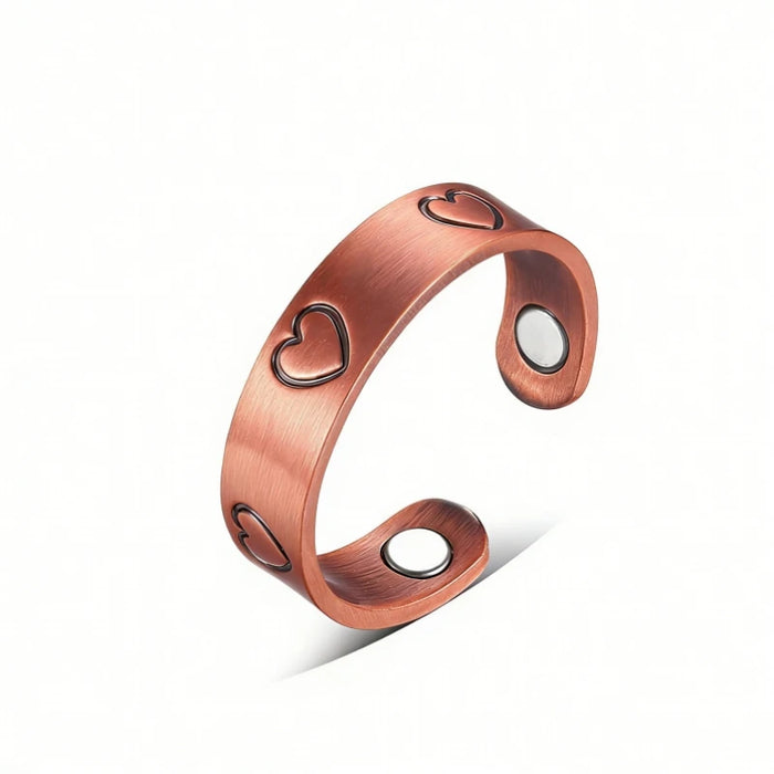 Trendy Punk Magnetic Therapy Pure Copper Rings for Women Men Anti Snoring Ring Power Slimming Health Care Jewelry