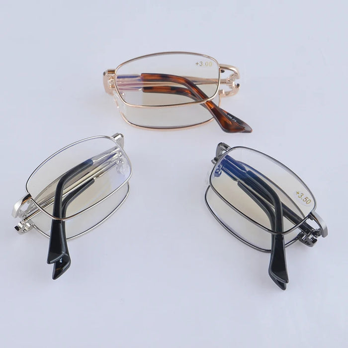 reading glasses men women folding reading glasses blue light glasses presbyopic man eyeglasses reading 2.0