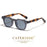 CATERSIDE Mode Hommes Lunettes de Soleil Petit Cadre Carré Design Personnalisé Lunettes de Soleil Femmes Voyage Fête Affaires Festival Cadeau