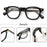 HBK Retro Oval Glasses Frames Transparent Lenses Men High Quality TR-90 Frame Glasses Women's Reading Computer Eyewear