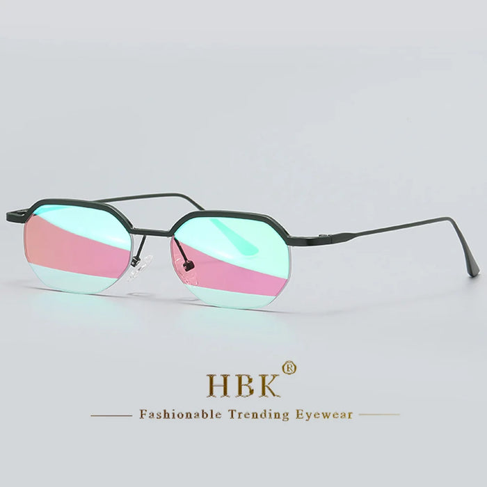 HBK New Retro Small Frame Sunglasses Men Polygonal Lenses Sun Glasses Women Activities Travel Party Eyewear Women Summer Style