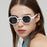 Vintage Polygon Square Women Sunglasses Fashion Hexagon Clear Ocean Lens Shades UV400 Men Rivets Sun Glasses Oculus