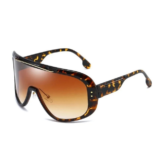 Gafas de sol con visera efecto espejo para mujer y hombre 2023, gafas grandes antiviento de una pieza, gafas de montura grande, deportivas, protección UV400